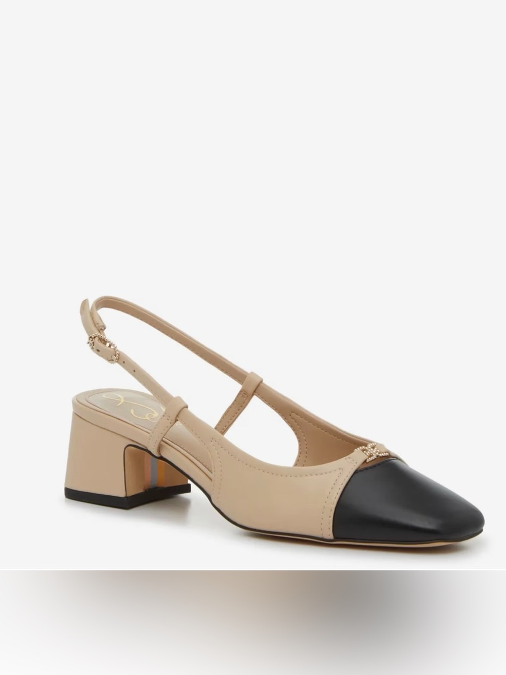 Sam Edelman Tarra 2 Pump in Sand & Black